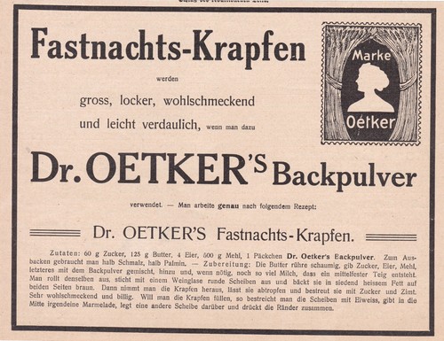 Oetker werbung reklame - werbung, /