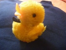 Plüsch-Ente, Plüschtier, Ente, Werbung Vintage, Sammler, Gelb/Orange, von Ergee