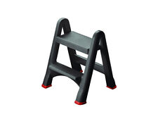 Zusammenklappbarer Tritt Leiter Klappleiter Klapptritt 2-Stufen Fußkappen Curver