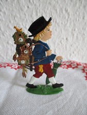 Wilhelm Schweizer  Zinn Standfigur Uhrenverkäufer