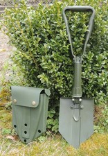 BW Modell Bundeswehr Klappspaten Spaten Feldspaten Nachbau + Tasche oliv