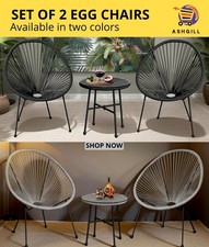 Egg chair 3tlg outdoor bistro - 3tlg,