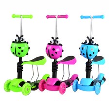 LED Räder Kinderroller Kinderscooter Cityroller Dreiradscooter Tretroller