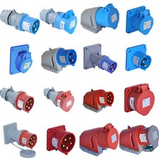 CEE Steckdose Stecker Kupplung Gerätestecker Wandsteckdose Einbausteckdose 16A