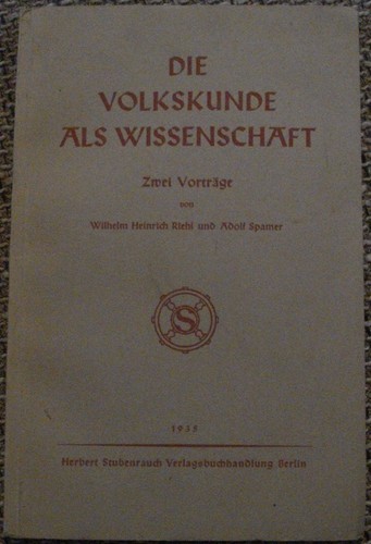 Volkskunde als wissenschaft - als,