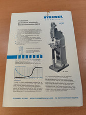 Steinel Nietmaschine Hahn & Kolb Stuttgart Prospekt Industrie M6