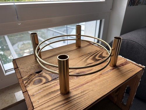 Adventskranz eisen gold für - adventskranz, 4