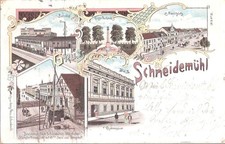 SCHNEIDEMÜHL Pila color Litho