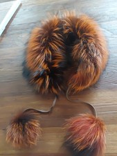 Echtfellkragen Fuchs Orange 