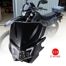 Schwarz LED Scheinwerfer Hi/Low Kit für Kawasaki KLR KLX 125 140 250 300 450 650