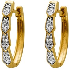 Brillant Creolen Gelbgold 585