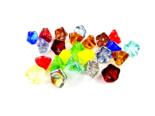 Glasperlen glockenblumen 6 - ,