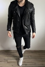 Tigha Lederjacke MILAN Gr. S M Schwarz Allsaints Boda skins 
