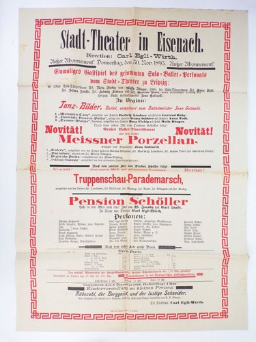 Stadt theater eisenach 1893 - theater,