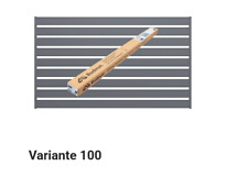 Zaun Set H:116cm x L:200cm Lamellenzaun Anthrazit Gartenzaun Windschutzzaun 7016