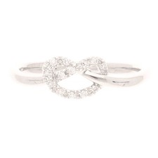 14 Karat Weißgold 0,15 kt