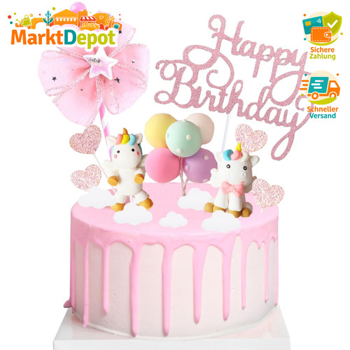 Einhorn tortendeko geburtstag - tortendeko,