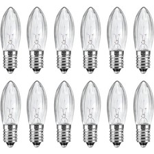 E10 Kerzenbirnen Kerzenlichter Ersatzbirnen Weihnachtskerzen 12 Stück