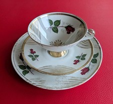 Winterling Sammeltasse Sammelgedeck Gold Grün Rot Rosen Gedeck Kaffee Tee Tasse