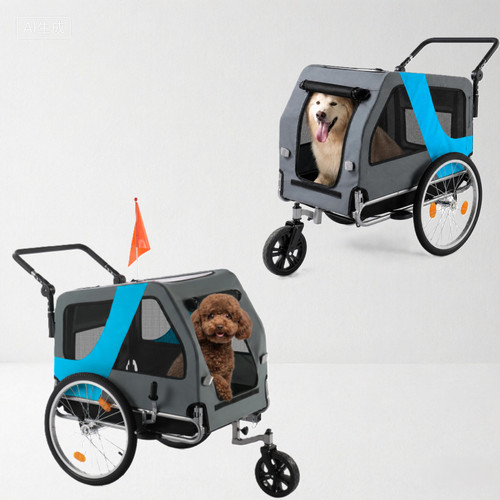 2-in-1-Hundeanhänger