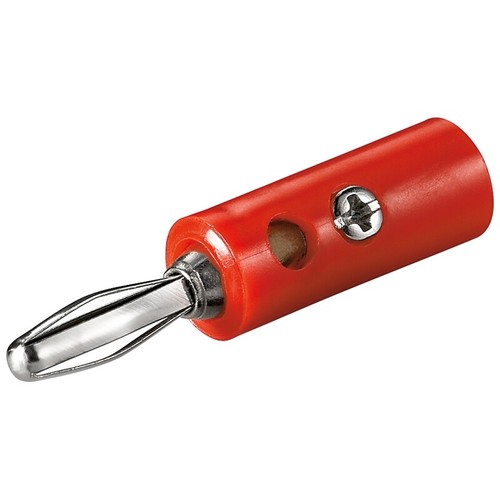 Bananenstecker 4mm rot