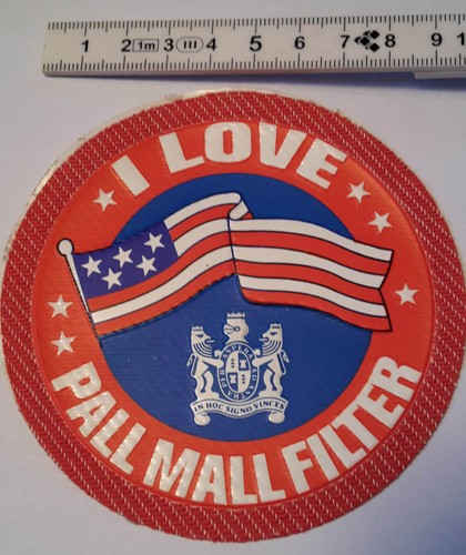 Aufkleber pall mall zigaretten - pall,