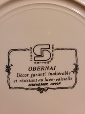 Geschirr Set Obernai France Sarreguemines in creme-beige, ins. 74 Teile.