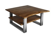 Couchtisch Baumkante 90 x 90