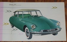 1956 Citroen ID 19 Prospekt brochure n 2CV AX BX Xantia XM GS CX DS