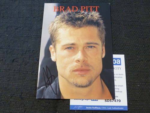 Brad pitt signed autogramm - pitt, auf