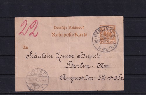 K705 deutsches reich rohrpost - deutsches,