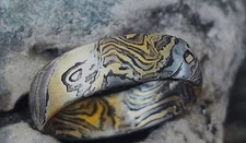 Unikat Ring Mokume Gane Gold