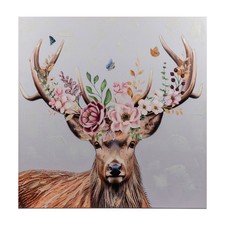 Wandbild Hirsch mit