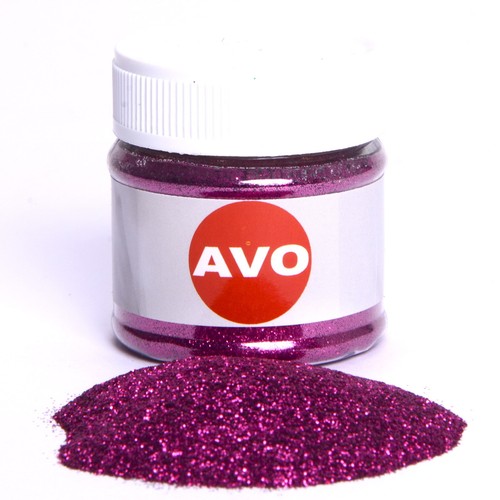 Metal flakes fuchsia 2mm - flakes,