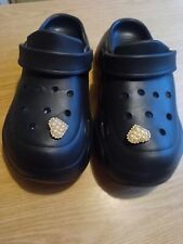 Clogs Slipper  Platform Plateau  Schwarz Gr.39/40