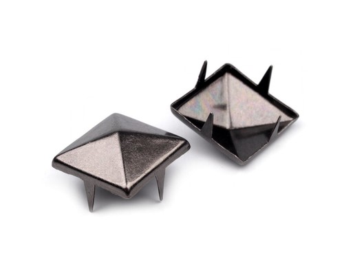 Pyramidennieten silber gold - pyramidennieten, silber,