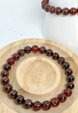 Granat Armband Stretcharmband