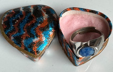 Art Deco Ring mit Lapislazuli