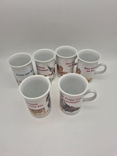 6x Tassen Augsburger Puppenkiste Henkeltasse u.a. Räuber Hotzenplotz Vintage Rar