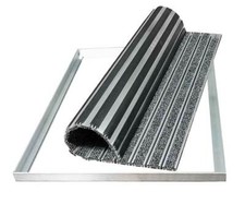 Schutzfangmatte Rips mit Alu