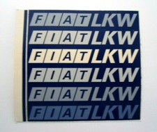 Werbe aufkleber fiat lkw logo - fiat,