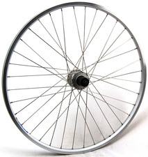 Hinterrad 26 Zoll Hohlkammerfelge silber mit Shimano Nabe FH-M475 für Kassette