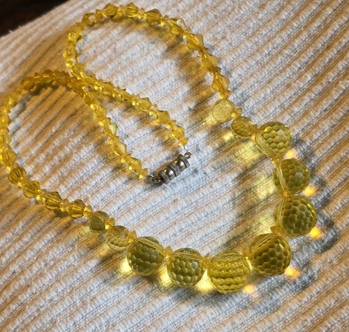 Vintage glasperlenkette - vintage,