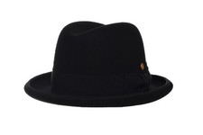 Mayser Homburg Wolle schwarz