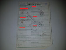 Fahrzeugbrief KFZ Brief 1983