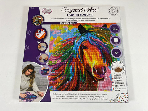 Crystal art rainbow horse - -,