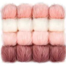 Kunstfell pompon flauschige - kunstfell,