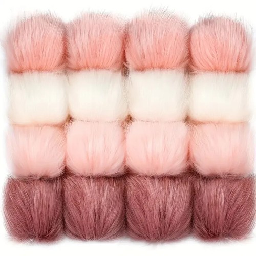 Kunstfell pompon flauschige - kunstfell,