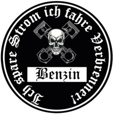 Auto-Aufkleber Ich spare Strom