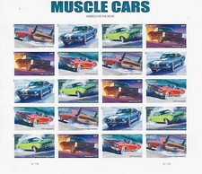 US Muscle Cars Forever Stamp